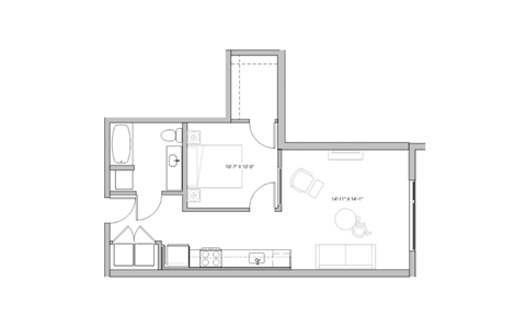 black and white floor plan of a modern house